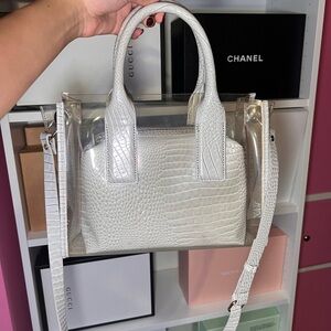 Clear/Gray Purse For Sale!!